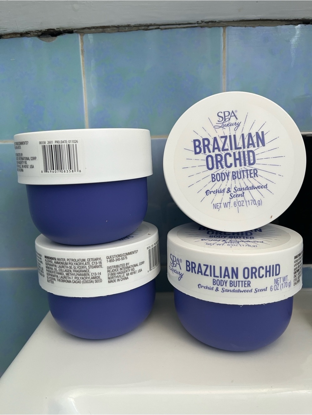 Brazilian Orchid Body Butter from Dollar Tree Set of 4